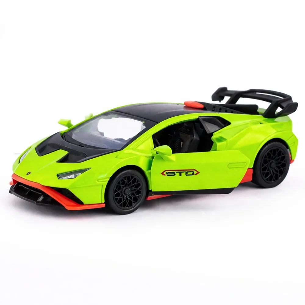 Mașină din metal Lamborghini Huracan STO scară 1:36, 3 culori, MSZ (10009)