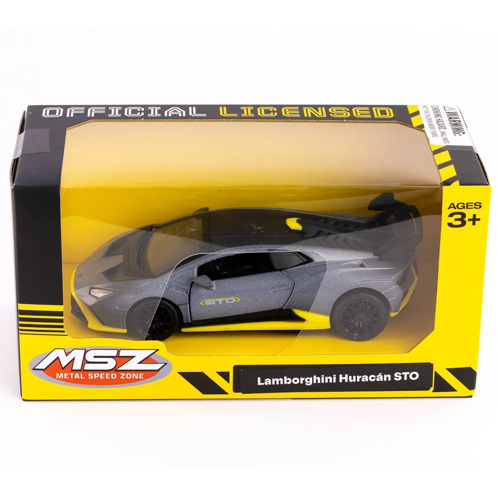 Mașină din metal Lamborghini Huracan STO scară 1:36, 3 culori, MSZ (10009)