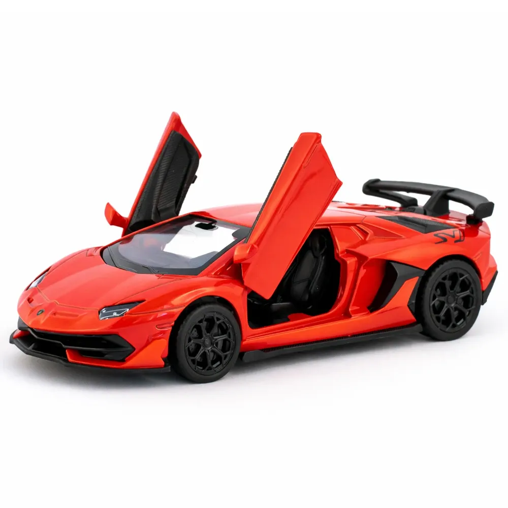 Mașină din metal Lamborghini Aventador SVJ63 scară 1:36, 2 culori, MSZ (10005)