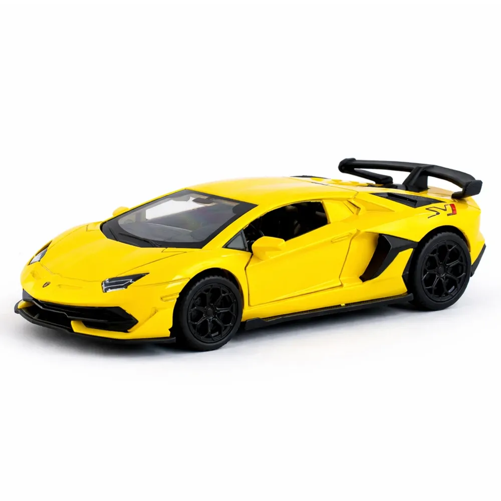 Mașină din metal Lamborghini Aventador SVJ63 scară 1:36, 2 culori, MSZ (10005)