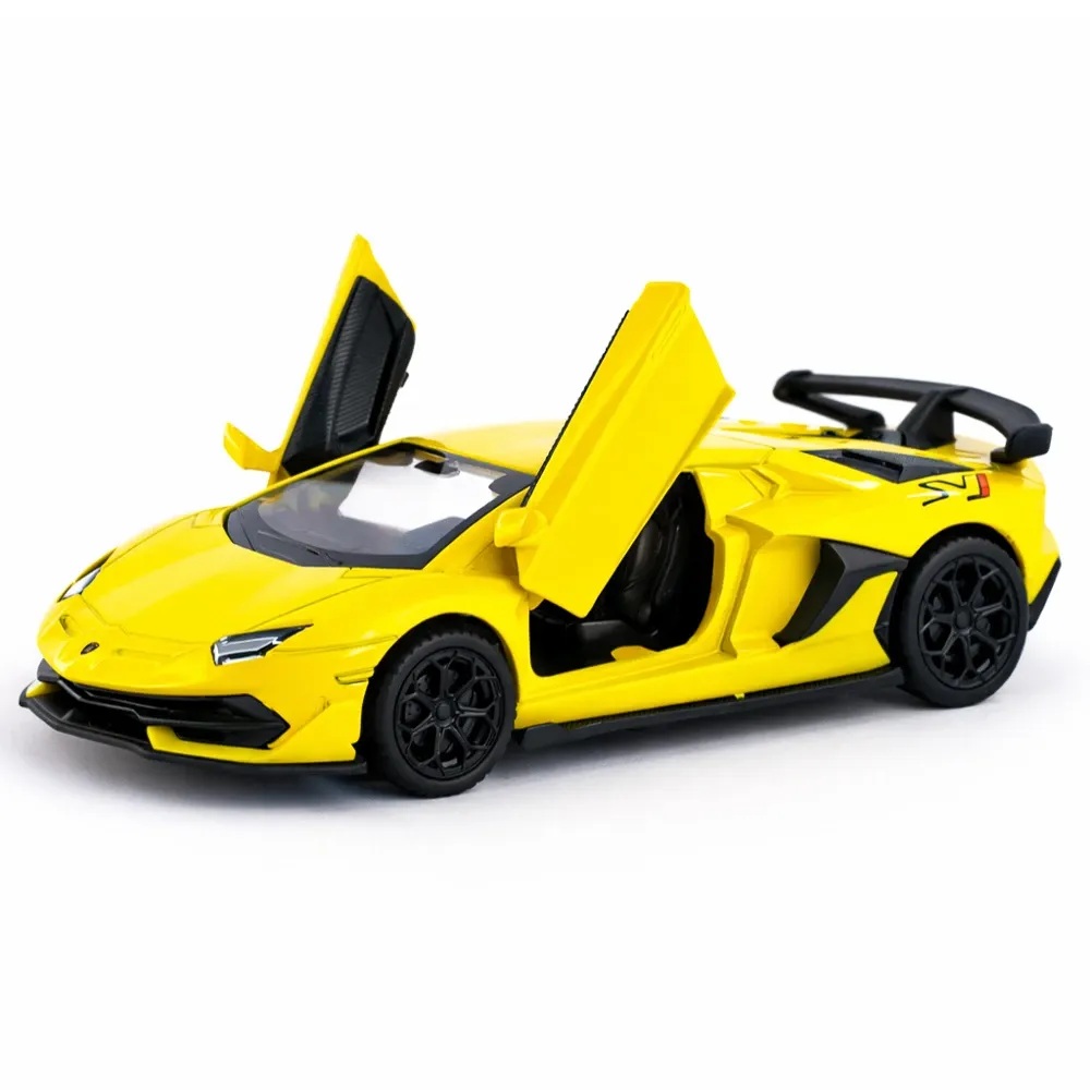 Mașină din metal Lamborghini Aventador SVJ63 scară 1:36, 2 culori, MSZ (10005)