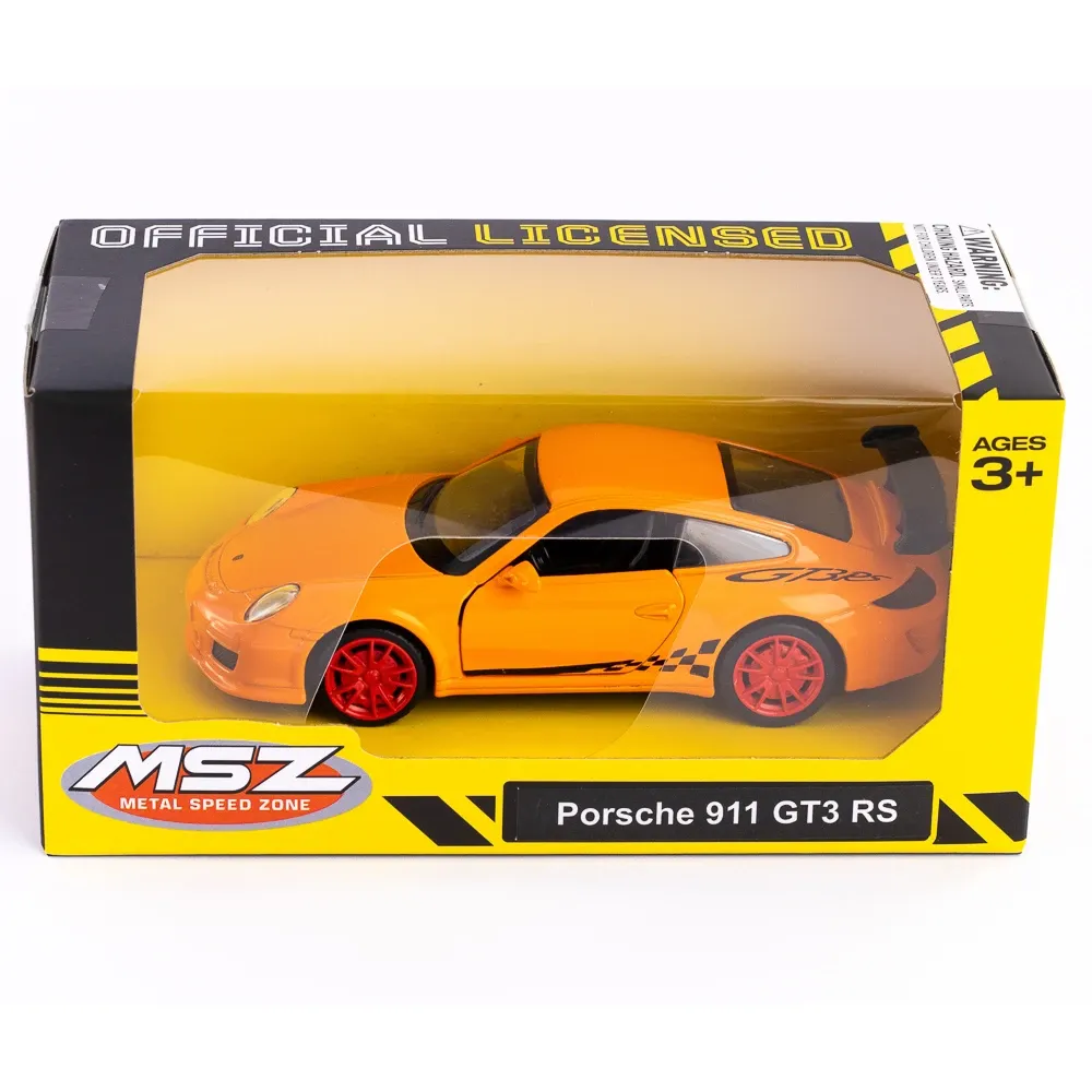 Литой автомобиль Porsche 911 GT3 RS в масштабе 1:36, 2 цвета MSZ (10006)