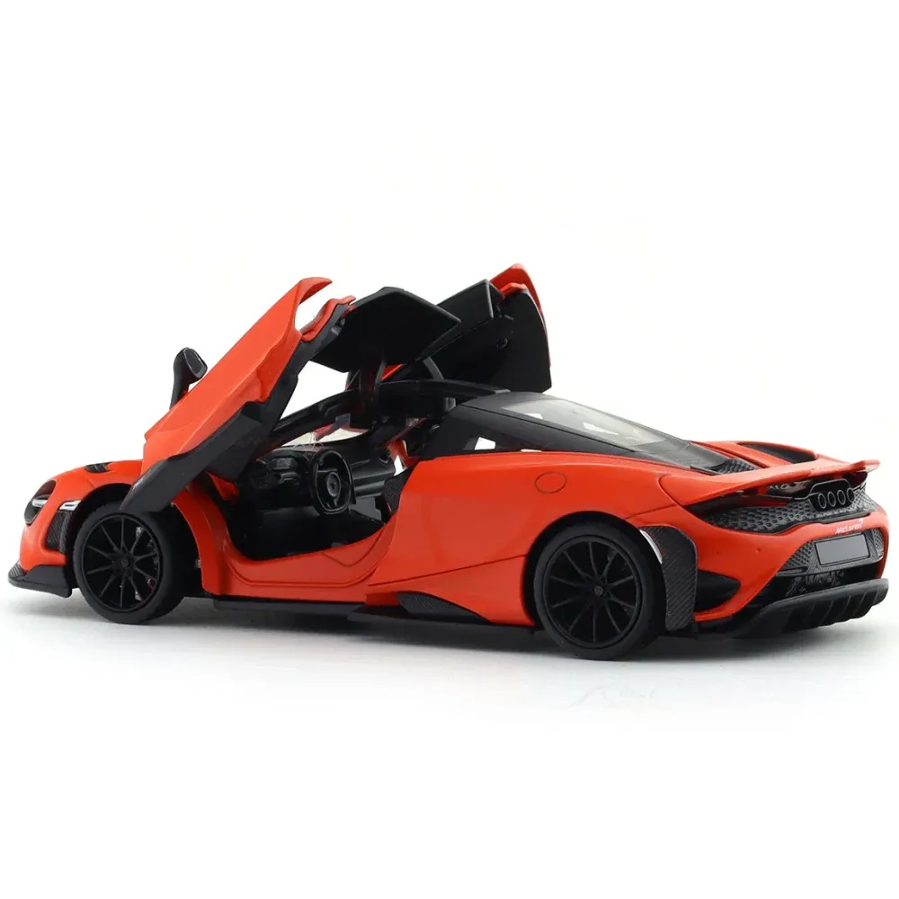 Mașină din metal McLaren 765LT, scară 1:24, roșie, MSZ (28373)