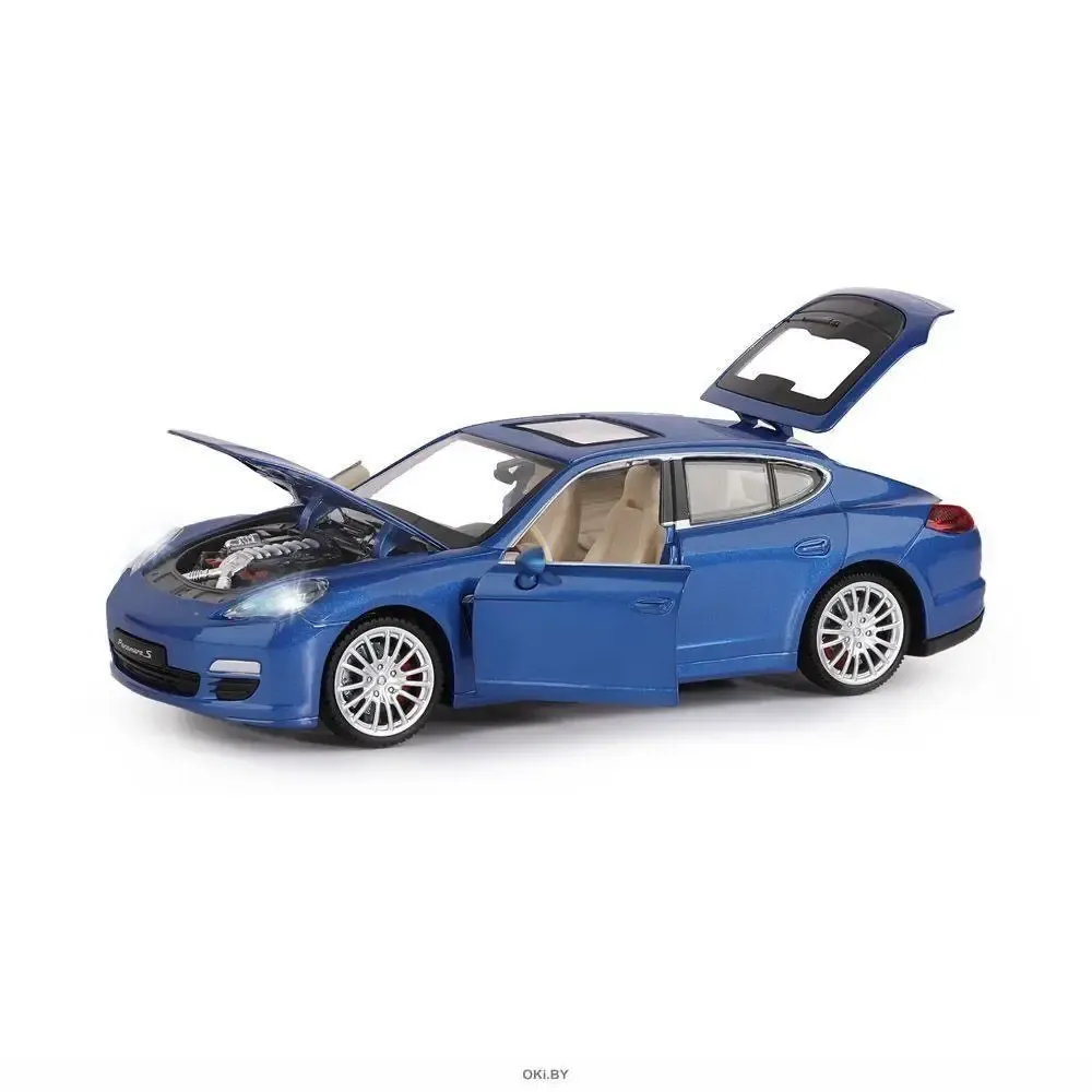 Mașină din metal Porsche Panamera S, scară 1:24, albastră, MSZ (68245A)