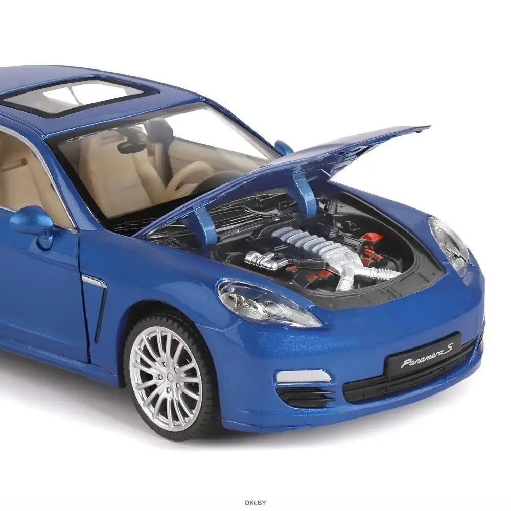 Mașină din metal Porsche Panamera S, scară 1:24, albastră, MSZ (68245A)