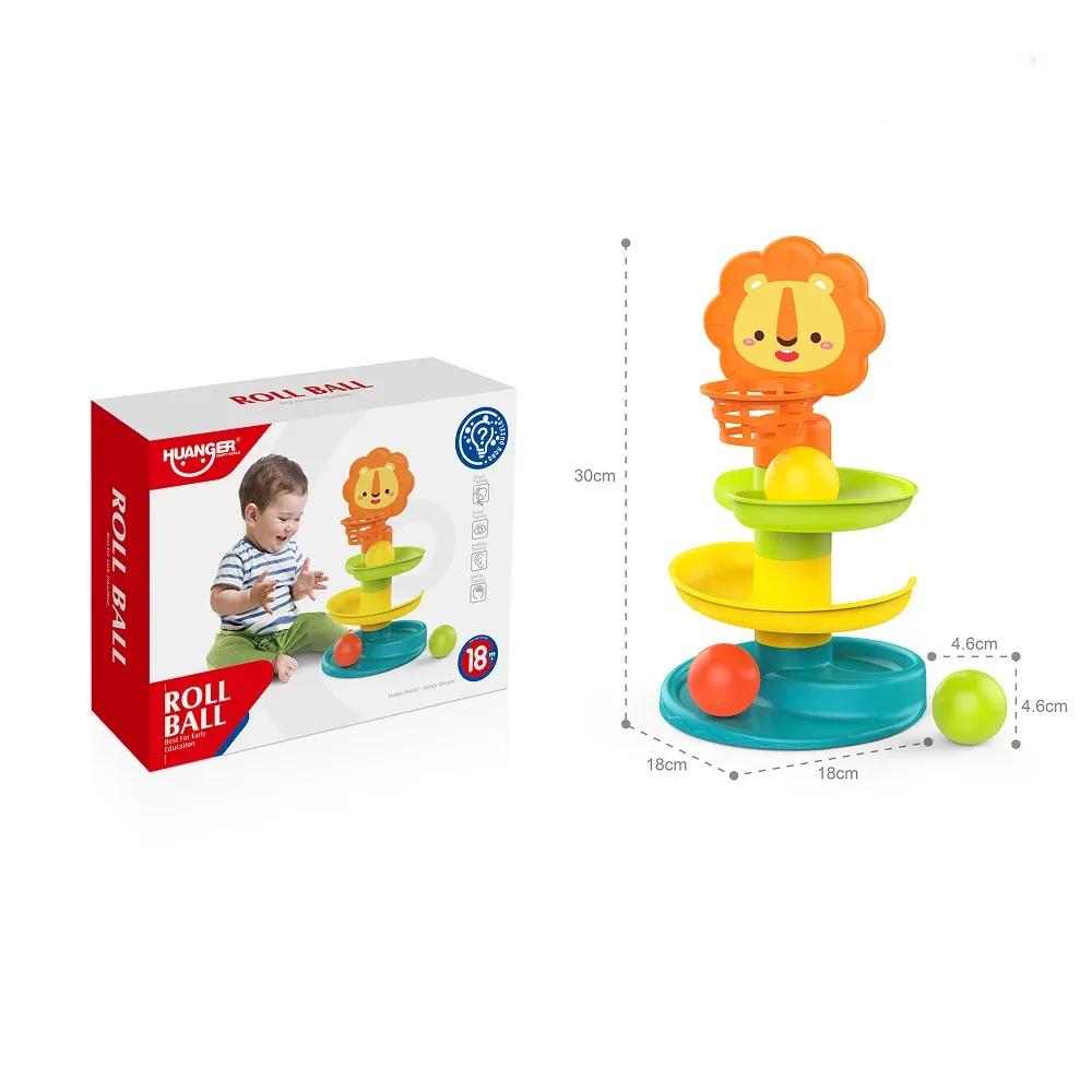 Turn educativ cu bile rulante, Leu, Huanger HE8066 (78157)