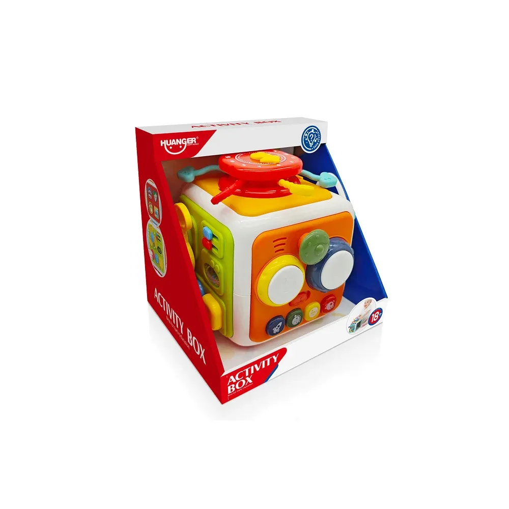 Cub senzorial educativ cu activități interactive, Huanger HE0556 (78058)