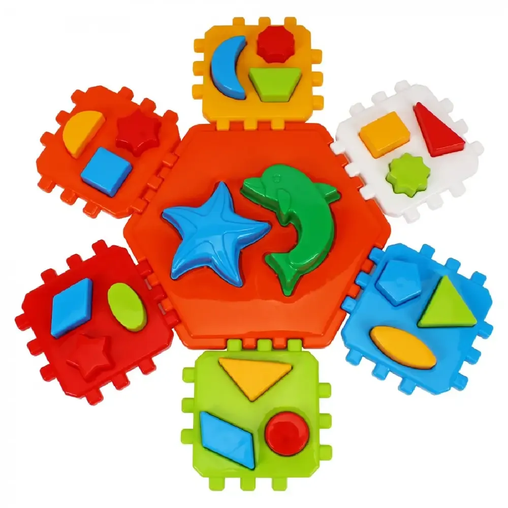 Cub educativ „Smart Kid Hippo” , cu forme geometrice ,Technok (2445)
