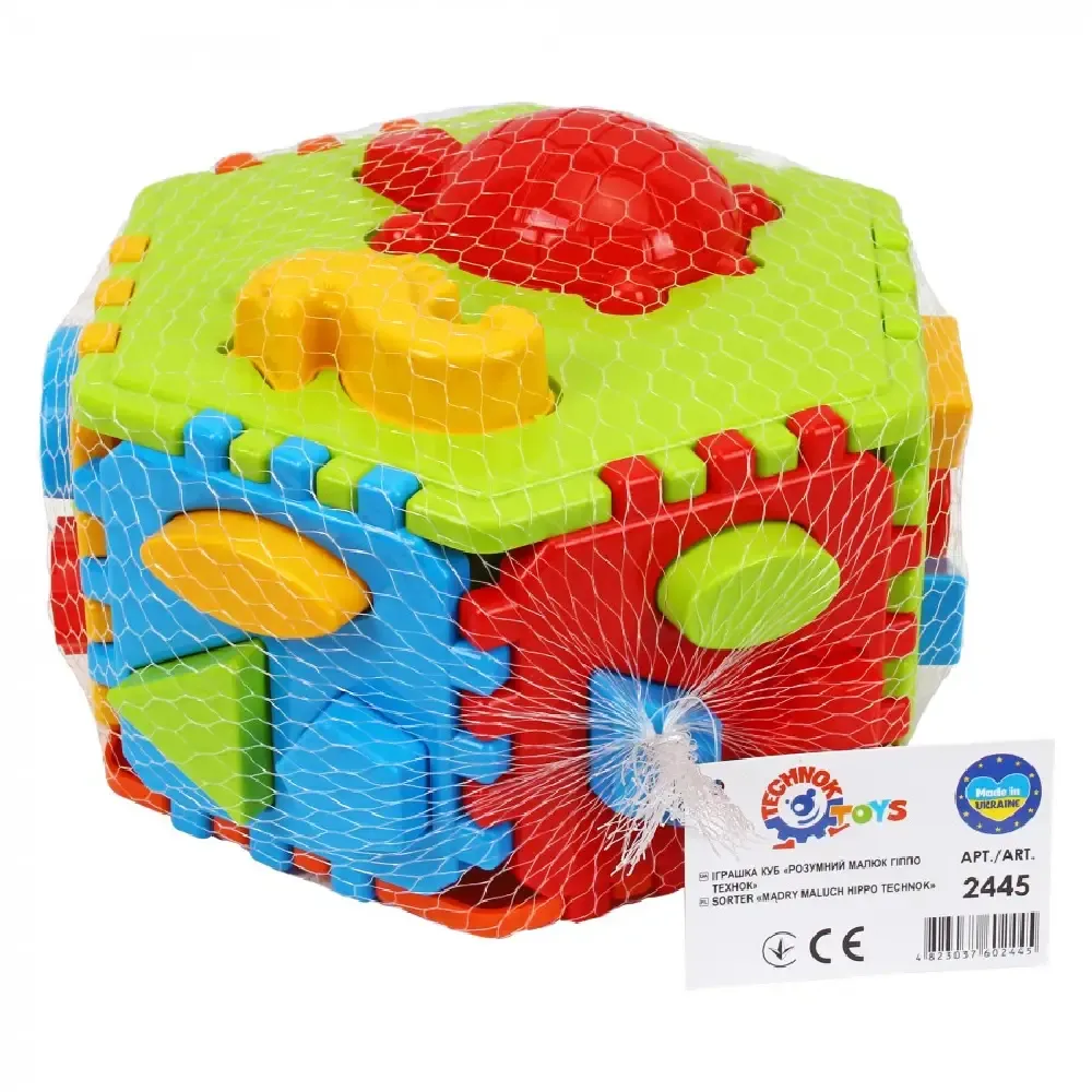 Cub educativ „Smart Kid Hippo” , cu forme geometrice ,Technok (2445)