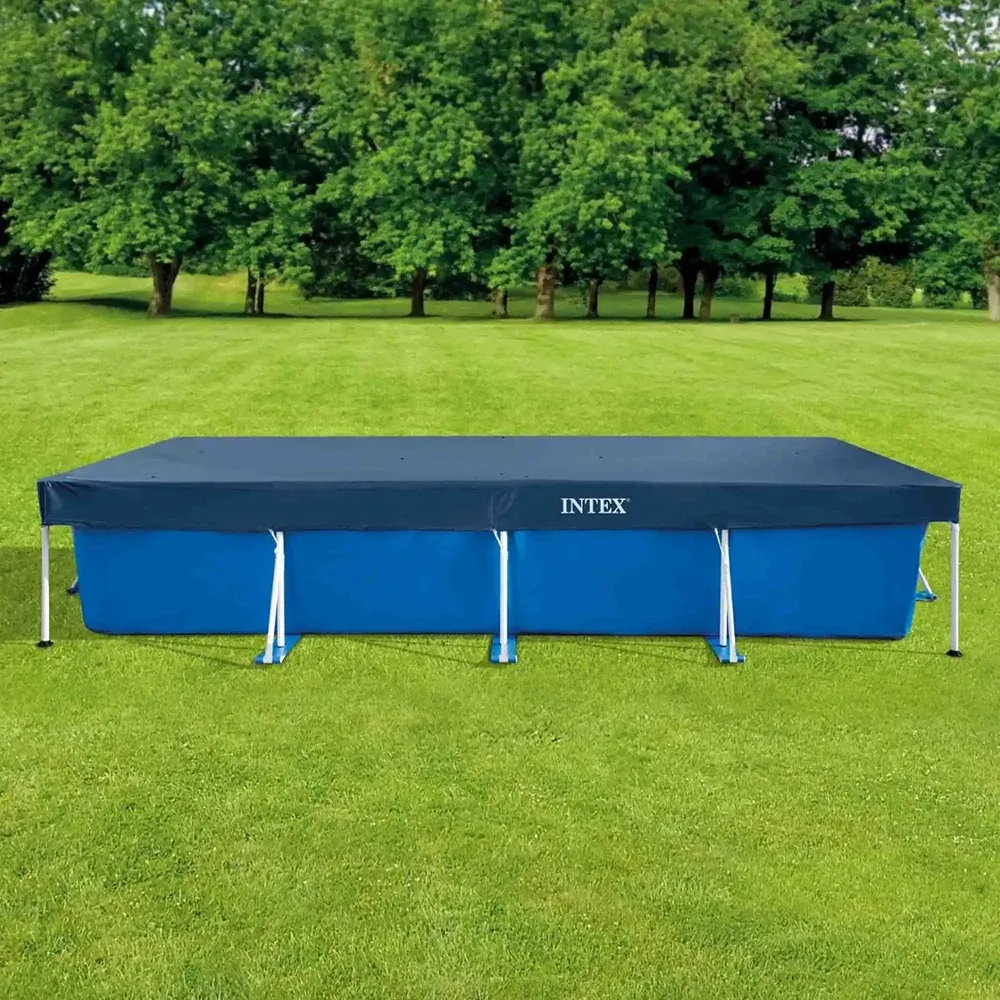 Prelată de acoperire pentru piscină cu cadru metalic Rectangular Frame 450×220 cm, Intex (28039)