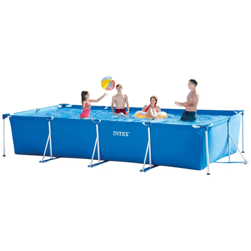 Piscină cu cadru metalic Rectangular Frame 450×220×84 cm, 7127 L, Intex (28273)