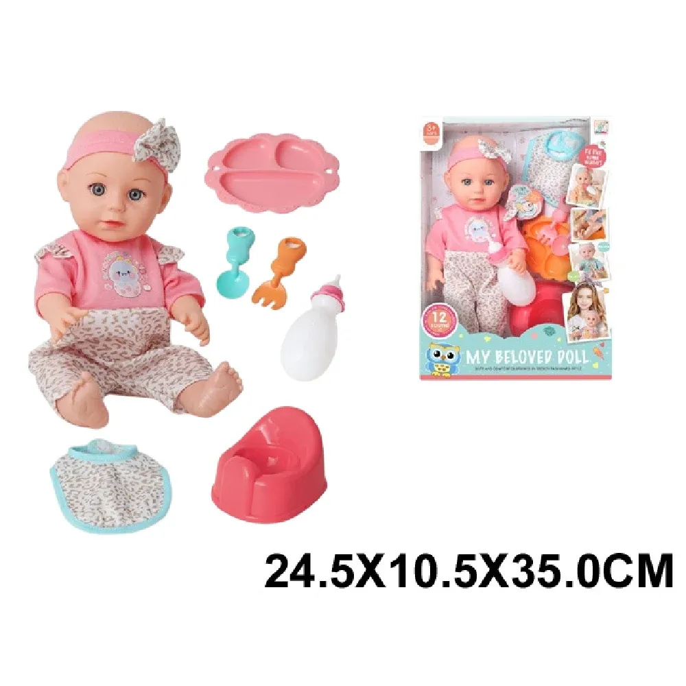 Papusa in set cu accesorii,vorbeste in limba romana (86442)