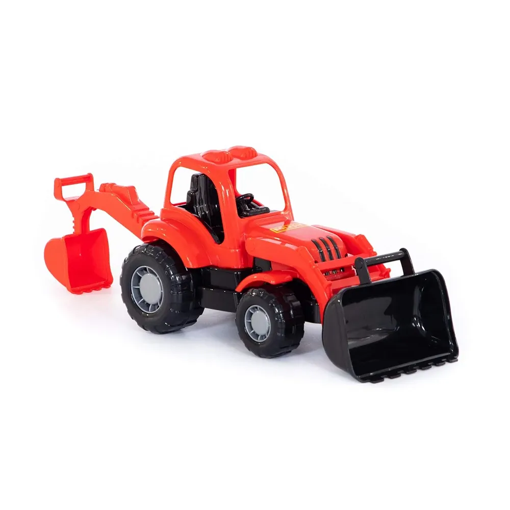 Tractor Krepysh cu excavator și cupă frontală, Polesie (44785)