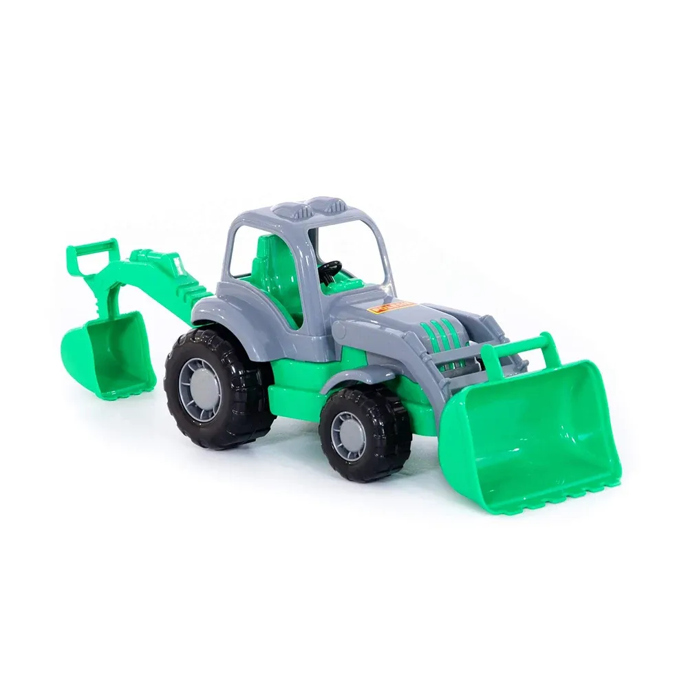 Tractor Krepysh cu excavator și cupă frontală, Polesie (44785)