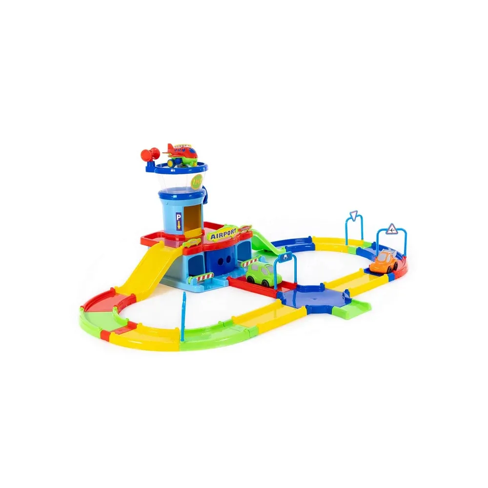 Set aeroport „Play City” cu pistă și mașinuțe (40404)