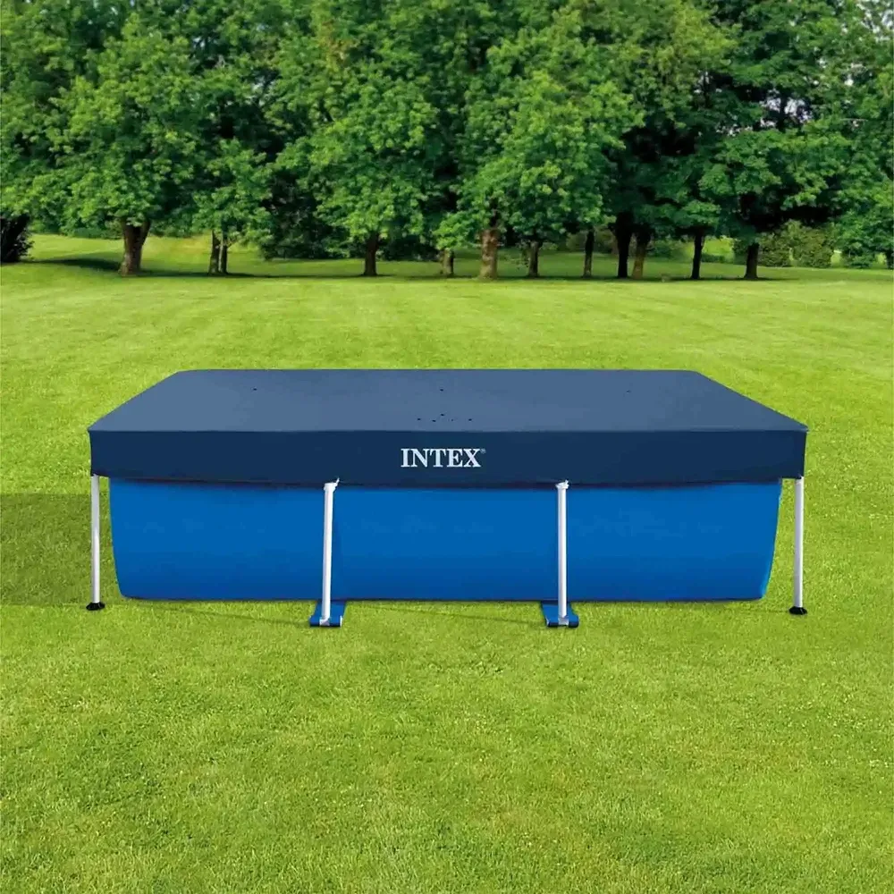 Prelată de acoperire pentru piscină cu cadru metalic Rectangular Frame 300×200 cm, Intex (28038)