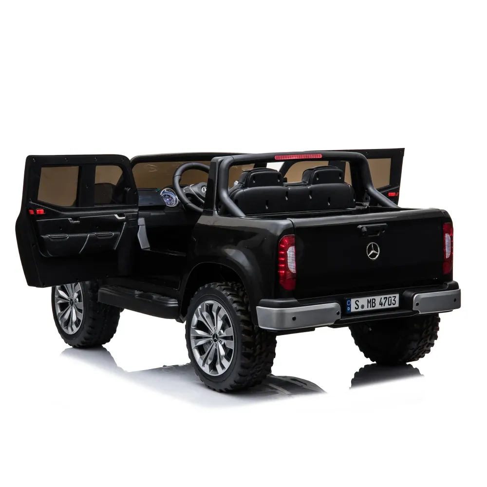 Mașină electrică pentru copii Mercedes Benz X-Class, neagră (MX606 / 1)