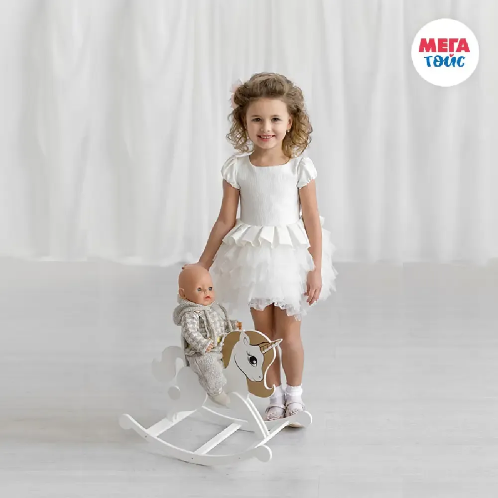 Mobilier de joacă pentru păpuși. Unicorn. Colecția Shining Crown. Culoare: mătase albă ca zăpada… (72120)