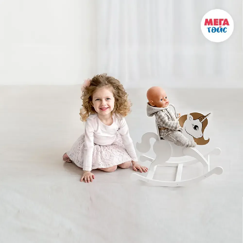 Mobilier de joacă pentru păpuși. Unicorn. Colecția Shining Crown. Culoare: mătase albă ca zăpada… (72120)
