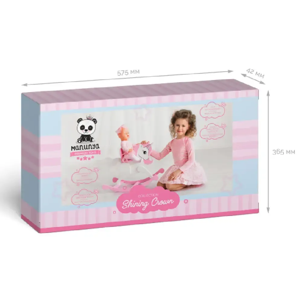 Mobilier de joacă pentru păpuși. Unicorn. Colecția Shining Crown. Culoare: roz… (71120)