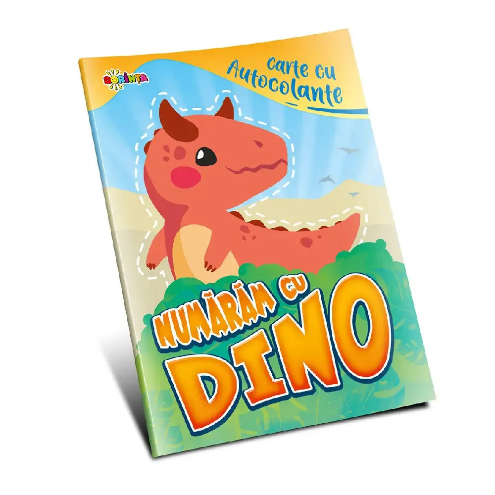Книга с наклейками. Считаем с Дино (60629)