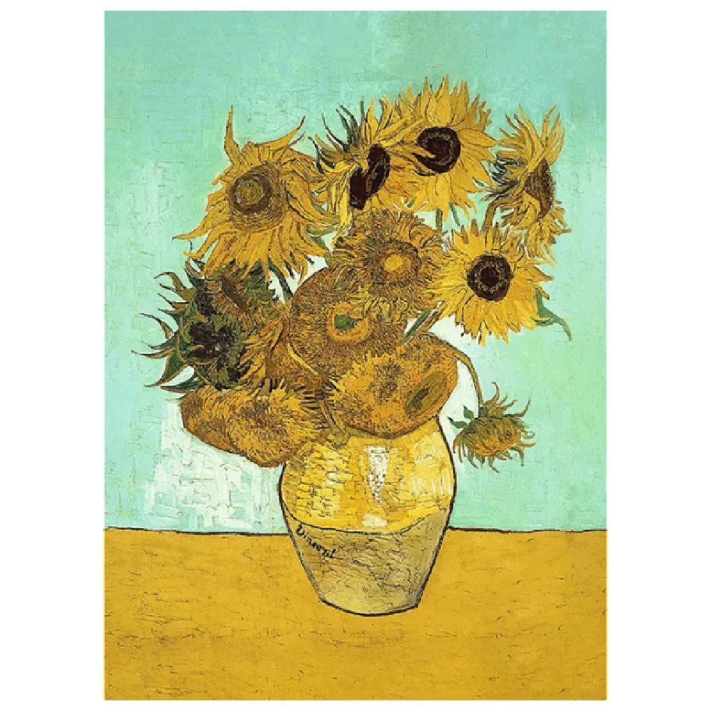 Floarea-soarelui – Vincent van Gogh, 200 elemente din lemn (20249)