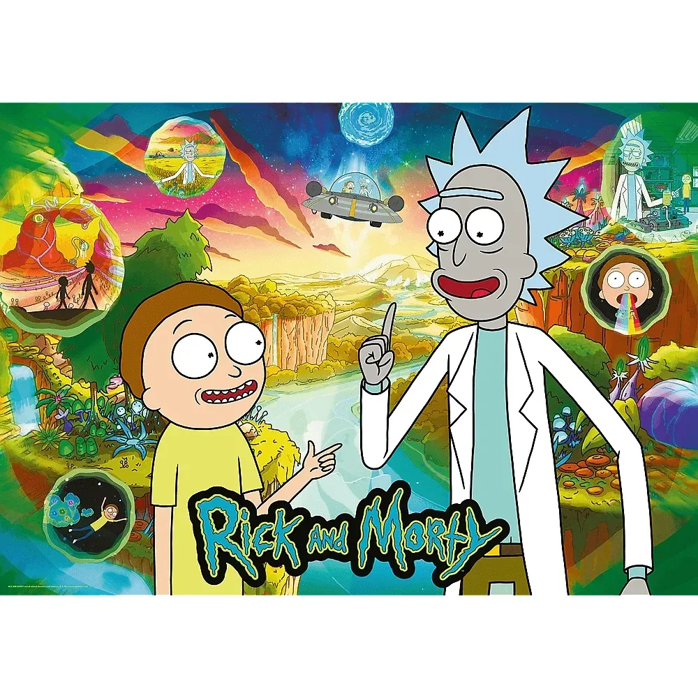 Rick și Morty, 1000 elemente Premium Plus (10838)