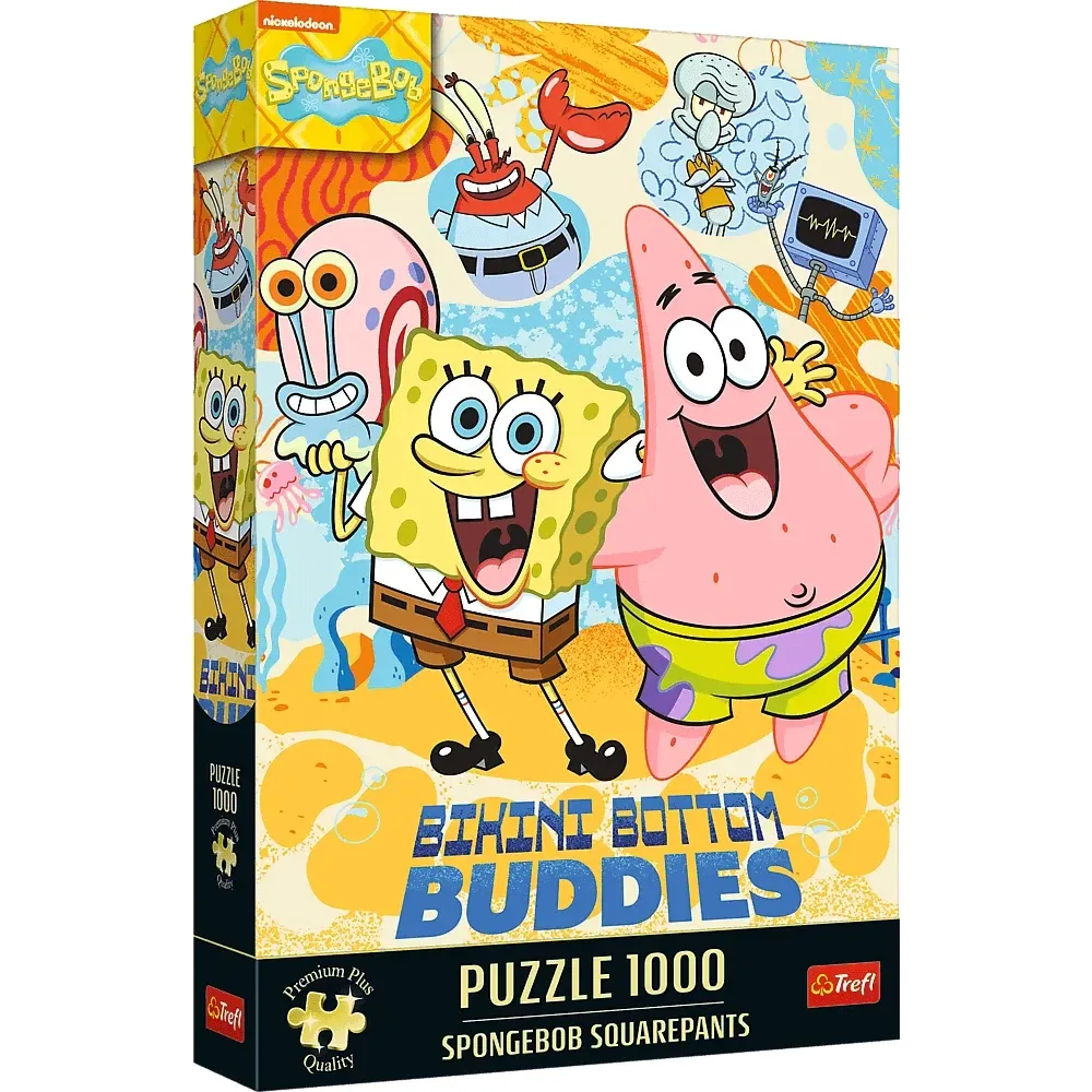 SpongeBob Pantaloni Pătrați, 1000 elemente Premium Plus (12081)