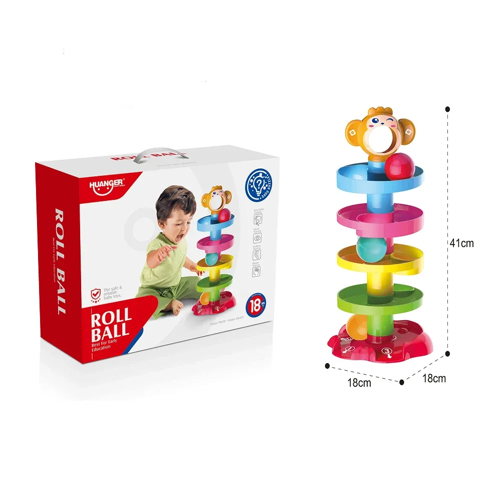 Turn educativ cu bile rulante – maimuță, Huanger HE0205 (78706)