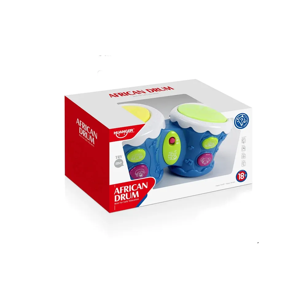 Set tobe muzicale cu lumini și sunete, albastru, Huanger HE0505 (78652)