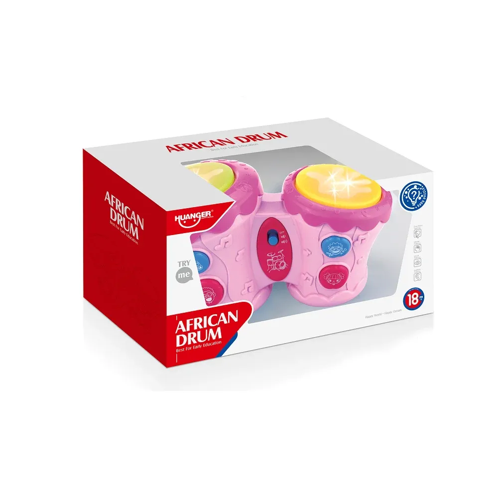Set tobe muzicale cu lumini și sunete, roz, Huanger HE0506 (678645)