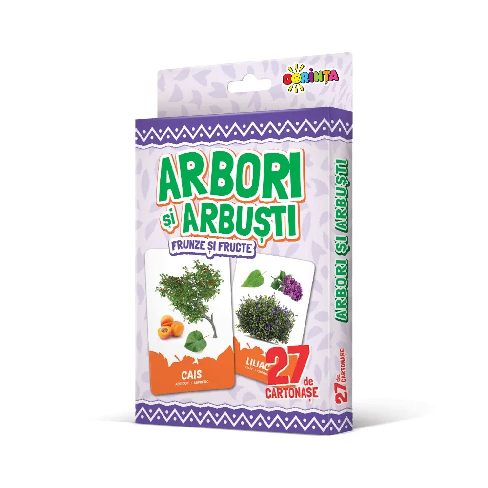 27 de cartonase. Arbori si arbusti, frunze si fructe (00835)