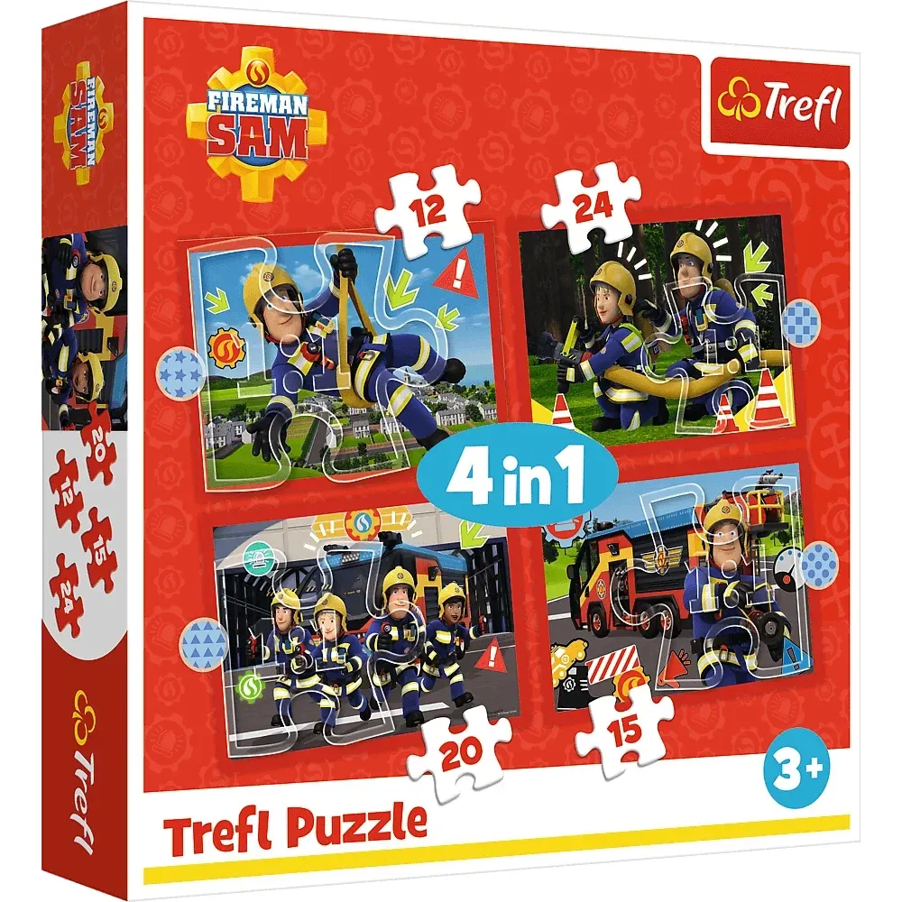 Aventurile lui Pompierul Sam, 4 in 1 (34632)
