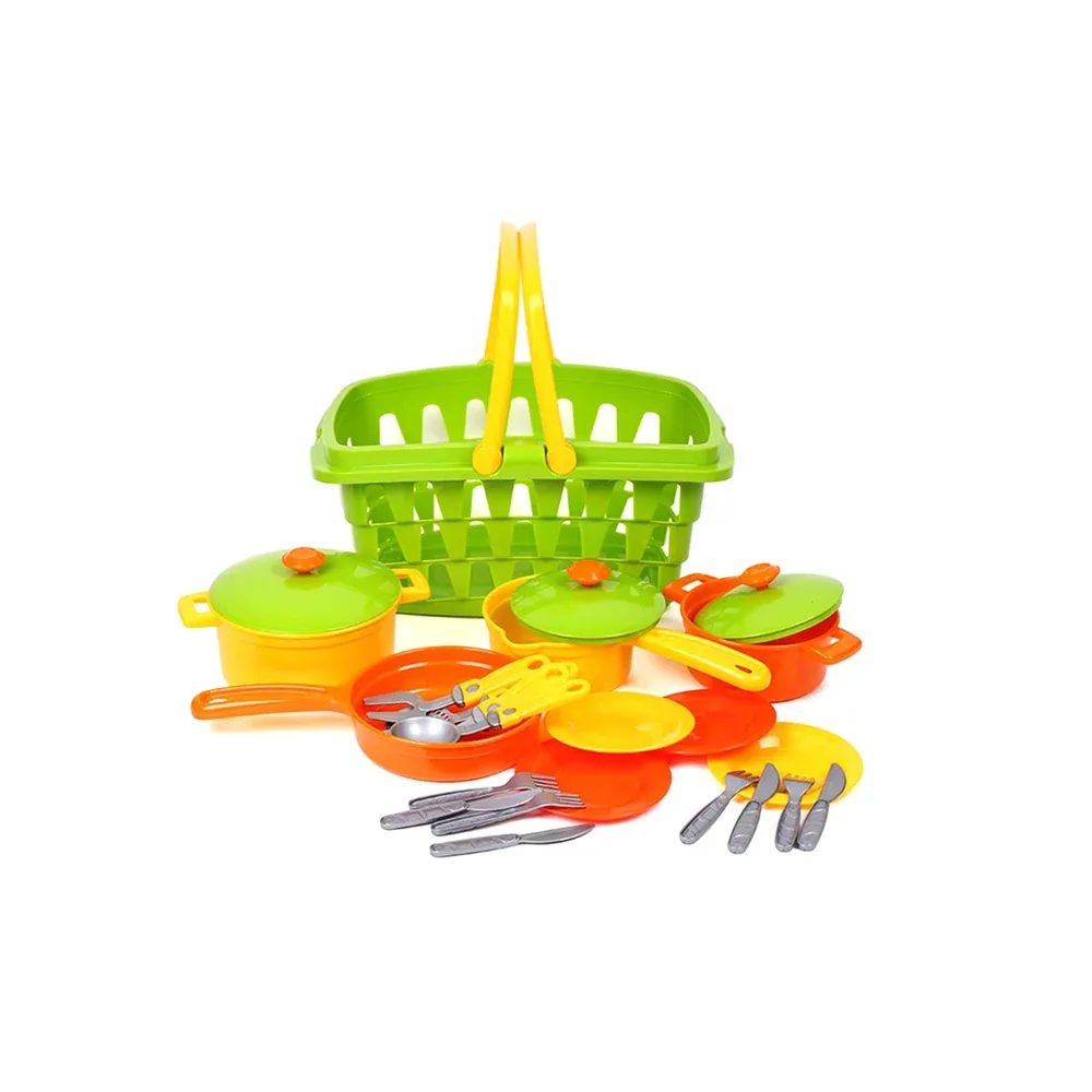 Set veselă în coș ,Technok (4456)