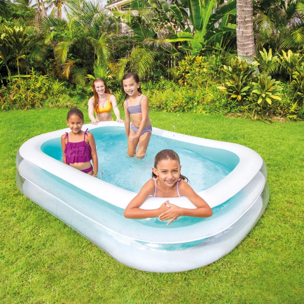 Piscină gonflabilă pentru familie Swim Center Family, 262×175×56 cm, 770 L, 6+ ani, Intex (56483)