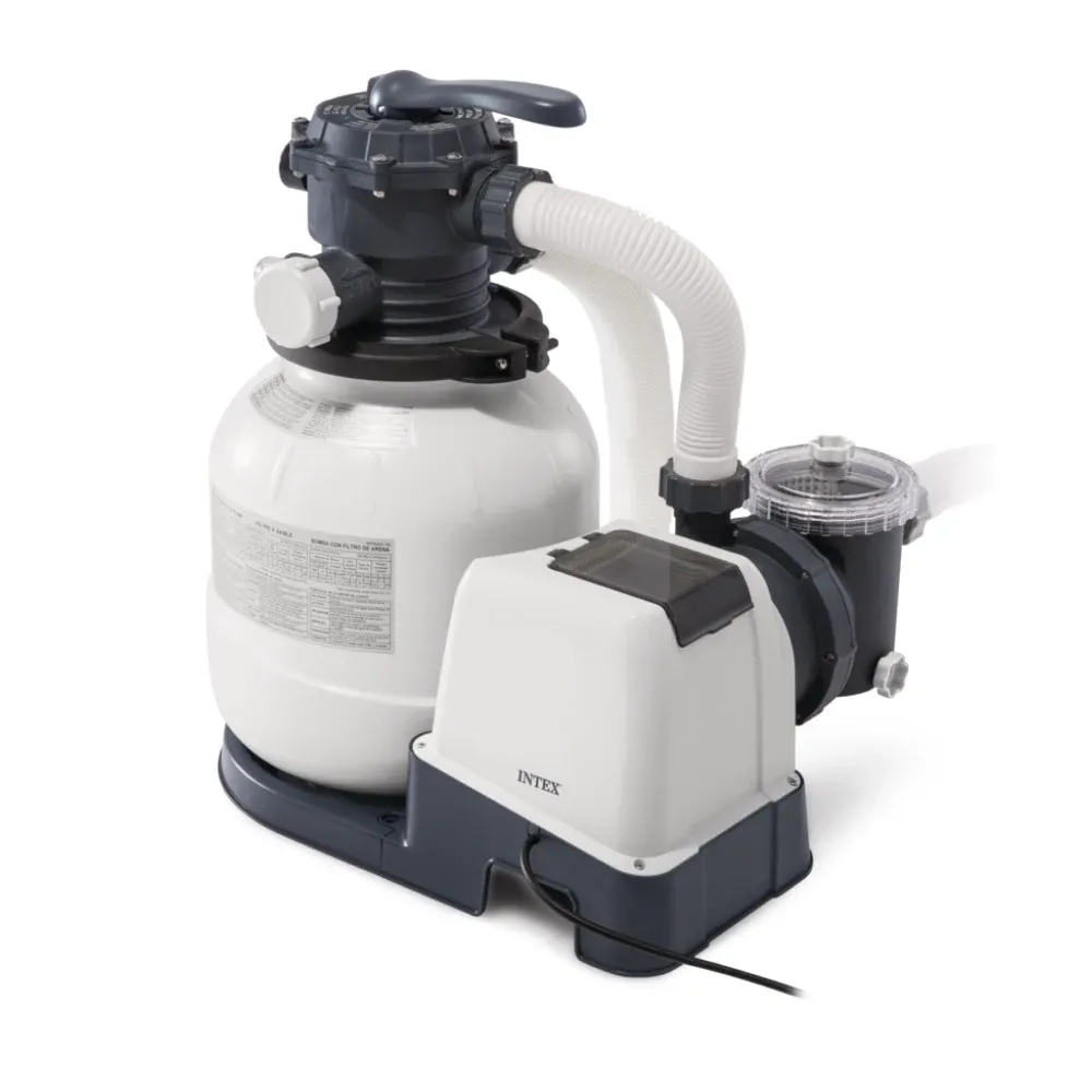 Pompă de filtrare cu nisip Krystal Clear SX2100, rezervor 23 kg, 7 900 l/h, Intex (26646)