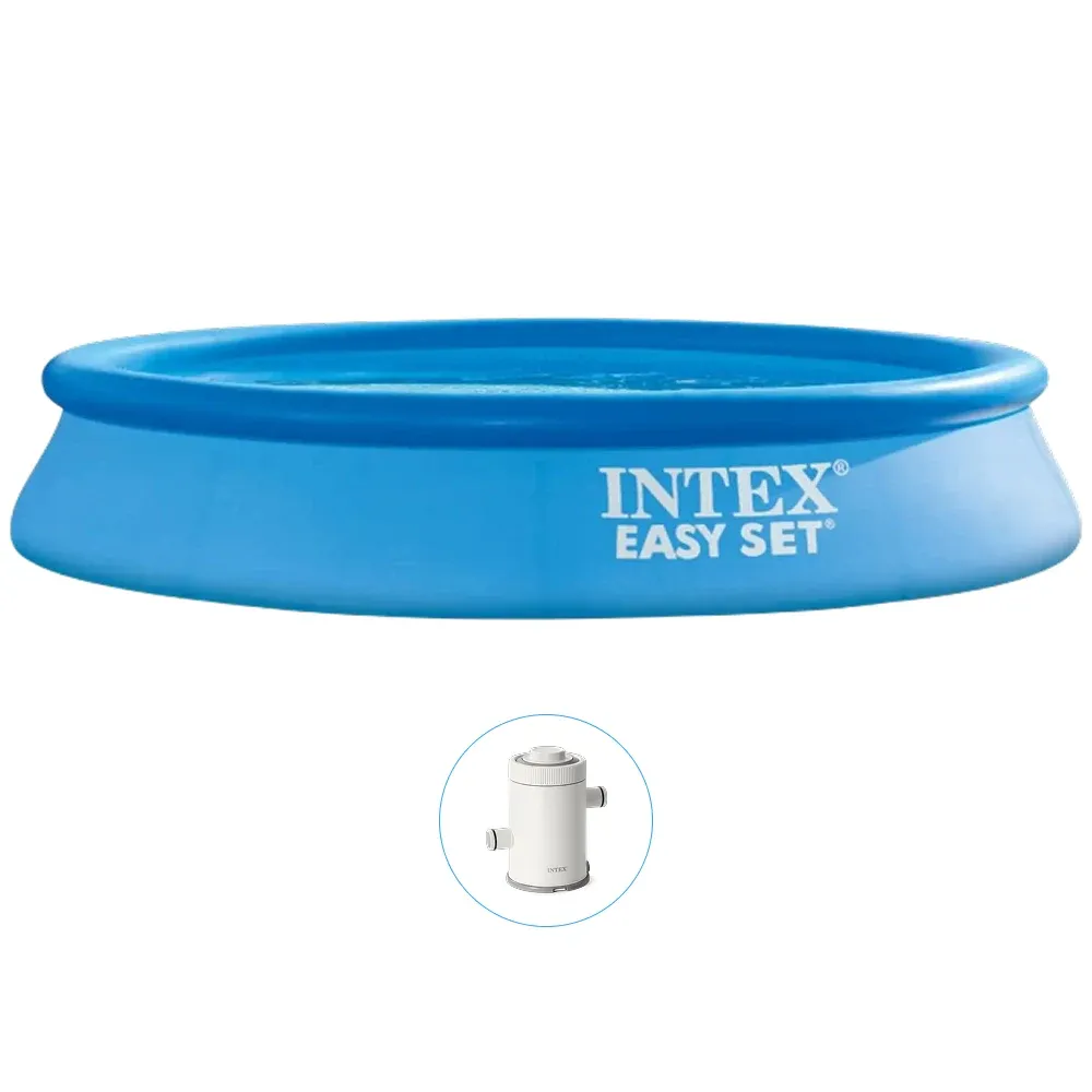 Надувной бассейн Easy Set 305х61 см, 3077 л, с фильтр-насосом 1250 л/ч, Intex (28118)
