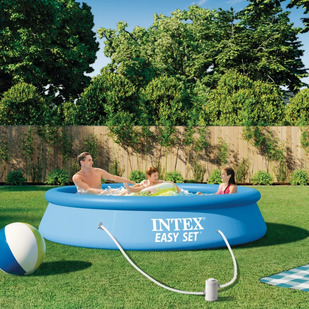 Надувной бассейн Easy Set 305х61 см, 3077 л, с фильтр-насосом 1250 л/ч, Intex (28118)