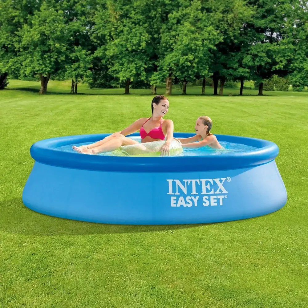 Piscină gonflabilă Easy Set 244×61 cm, 1942 L, cu pompă de filtrare 1250 L/h, Intex (28108)