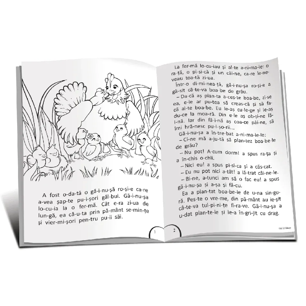 Citesc pe silabe. Colorez. Gainusa rosie (vol 5) (56400)