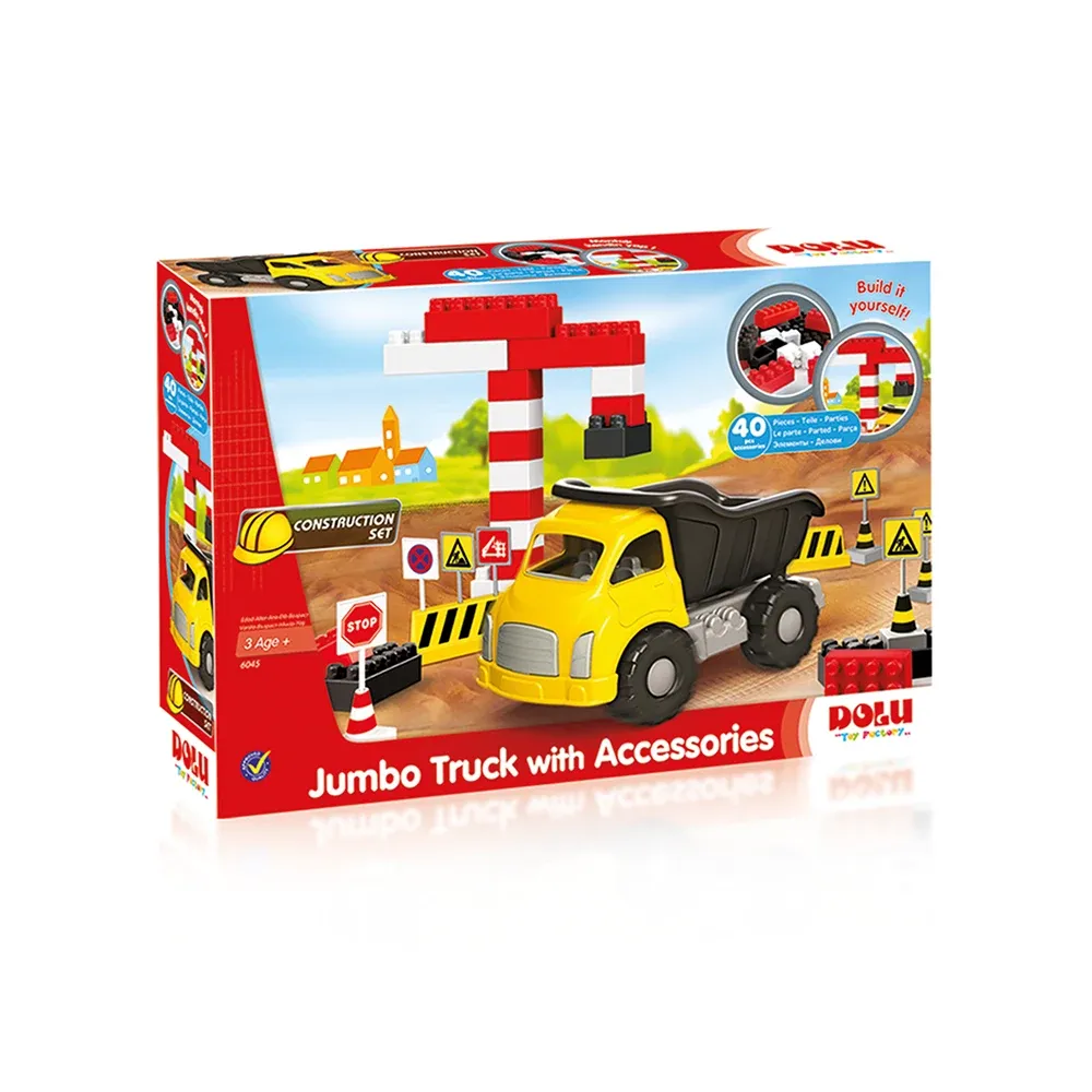 Set camion basculant cu blocuri de construcție – 40 piese, Dolu (6045)