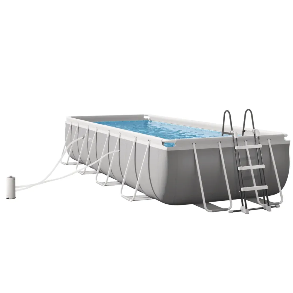 Piscină cu cadru metalic Prism Frame 488×244×107 cm, 10874 L, cu pompă 3785 L/h, set complet, Intex (26792)