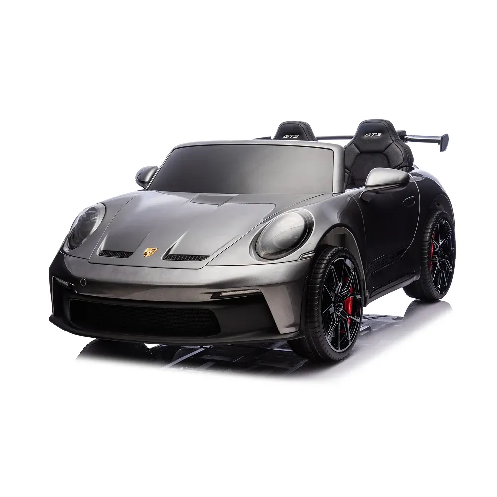 Mașină electrică Porsche 911 gri vopsit (P911/1 gri)