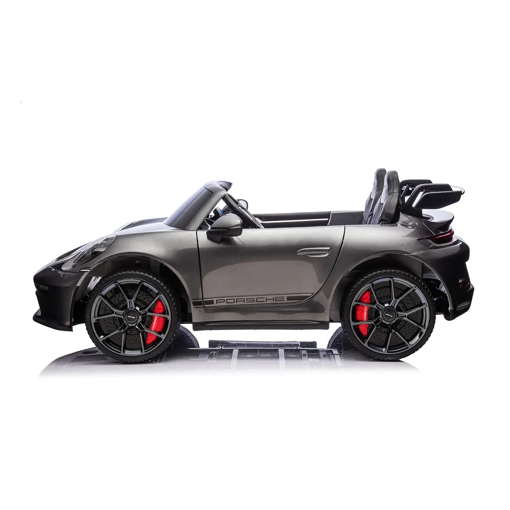 Mașină electrică Porsche 911 gri vopsit (P911/1 gri)