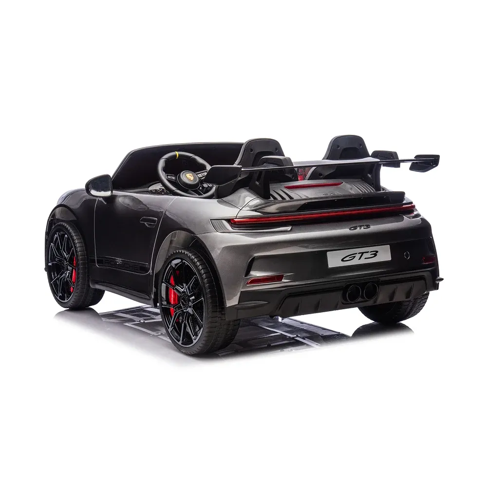 Mașină electrică Porsche 911 gri vopsit (P911/1 gri)
