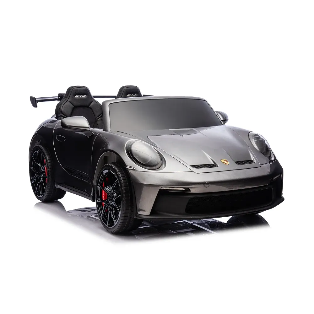 Mașină electrică Porsche 911 gri vopsit (P911/1 gri)