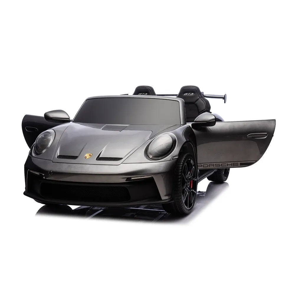 Mașină electrică Porsche 911 gri vopsit (P911/1 gri)