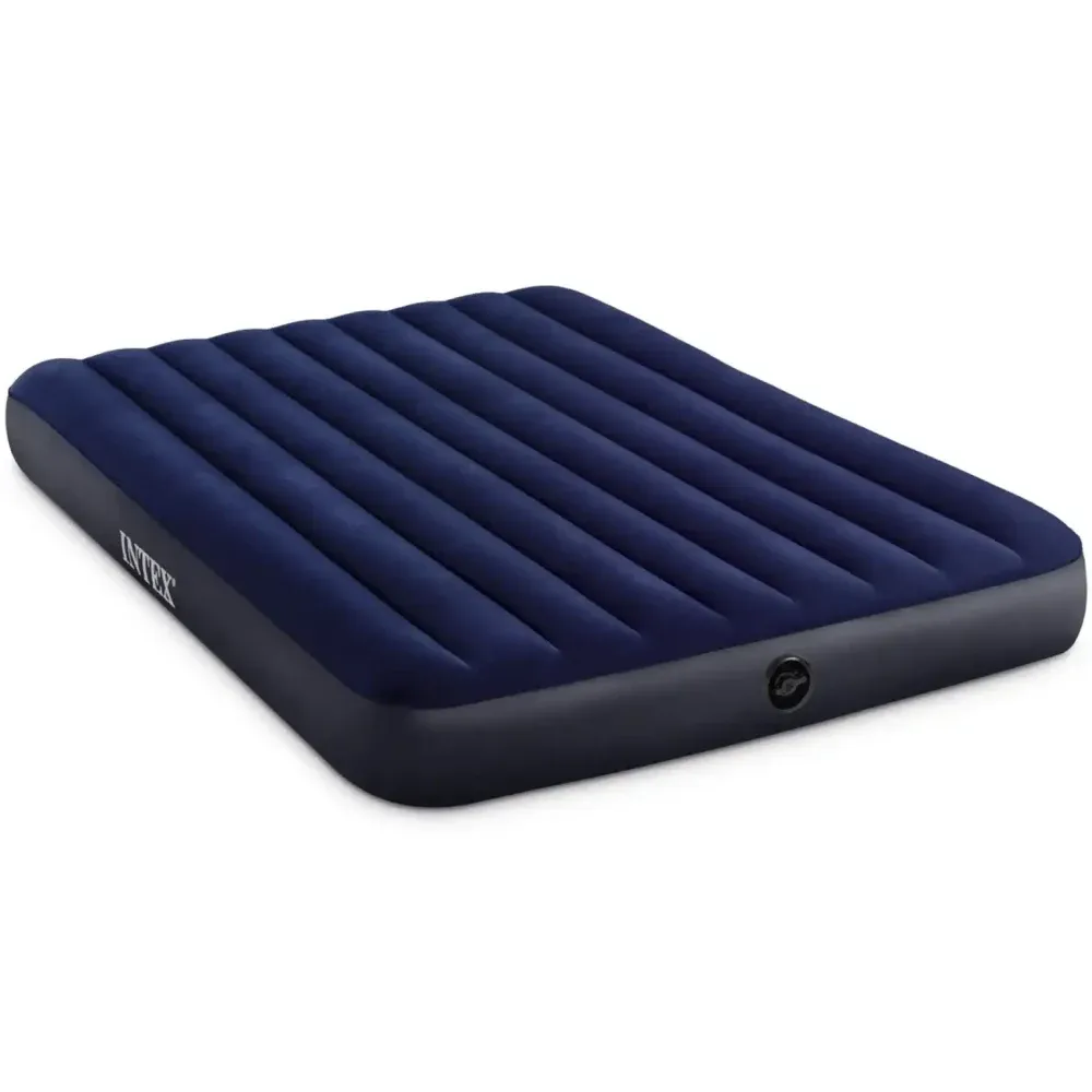 Saltea gonflabilă Classic Downy, 152×203×25 cm, max. 272 kg, Intex (64759)