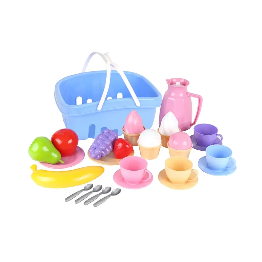 Set de veselă pentru copii cu coș de picnic ,Technok (7242)