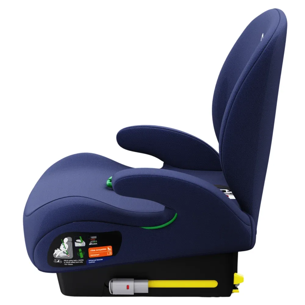 Înălțător auto pentru copii cu spătar 125–150 cm, Bebico (T005F Pro albastru)